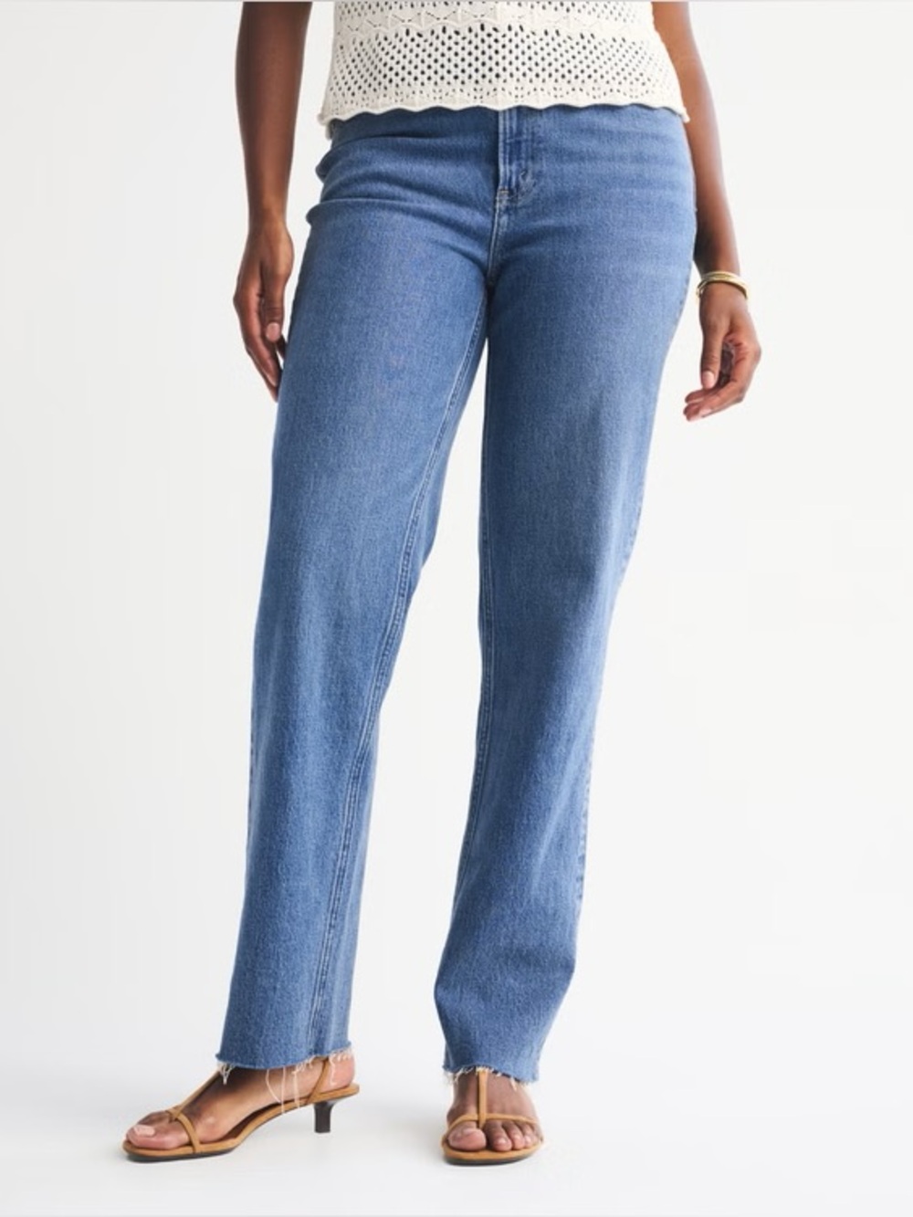 Abercrombie & Fitch Women's The 90's Straight Ultra High Rise Jeans Size 28/6xs
